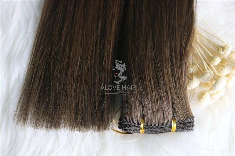 Hand tied weft hair extensions wholesale